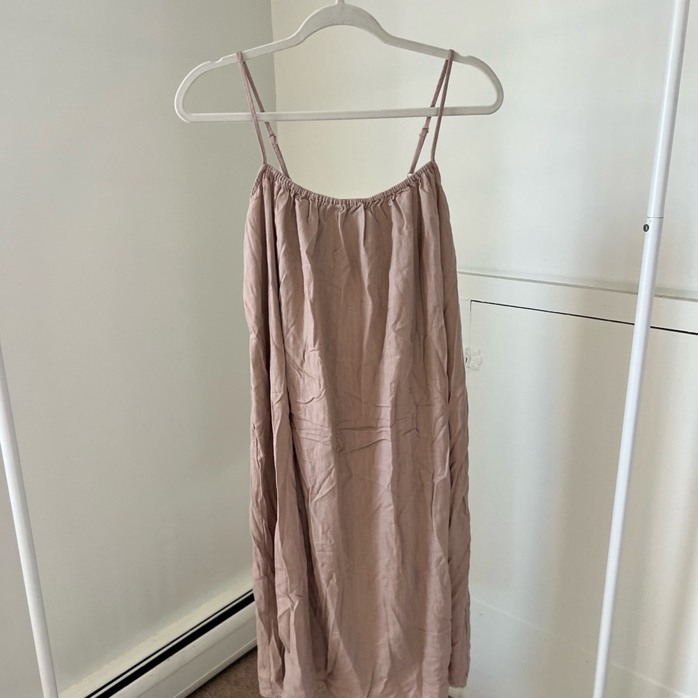 Blush Pink Spaghetti Strap Dress